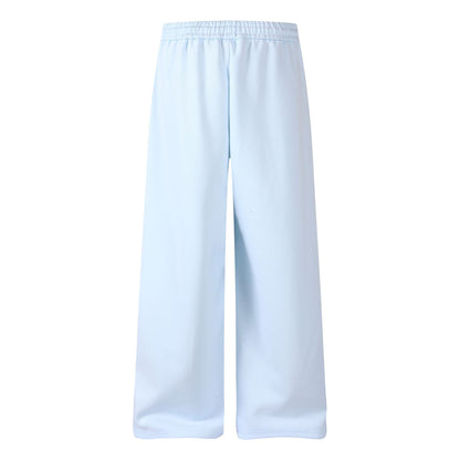 Women's Low Waist Striped Waistband Number Embroidered Flared Sweatpants Casual Slim Fit Sports Pants