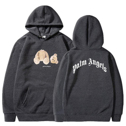 Bear Angels Decapitated Bear Teddy Bear Print Couple Hoodie