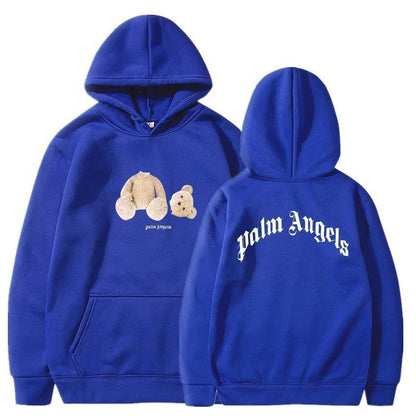 Bear Angels Decapitated Bear Teddy Bear Print Couple Hoodie