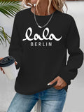 Loose velvet sweatshirt