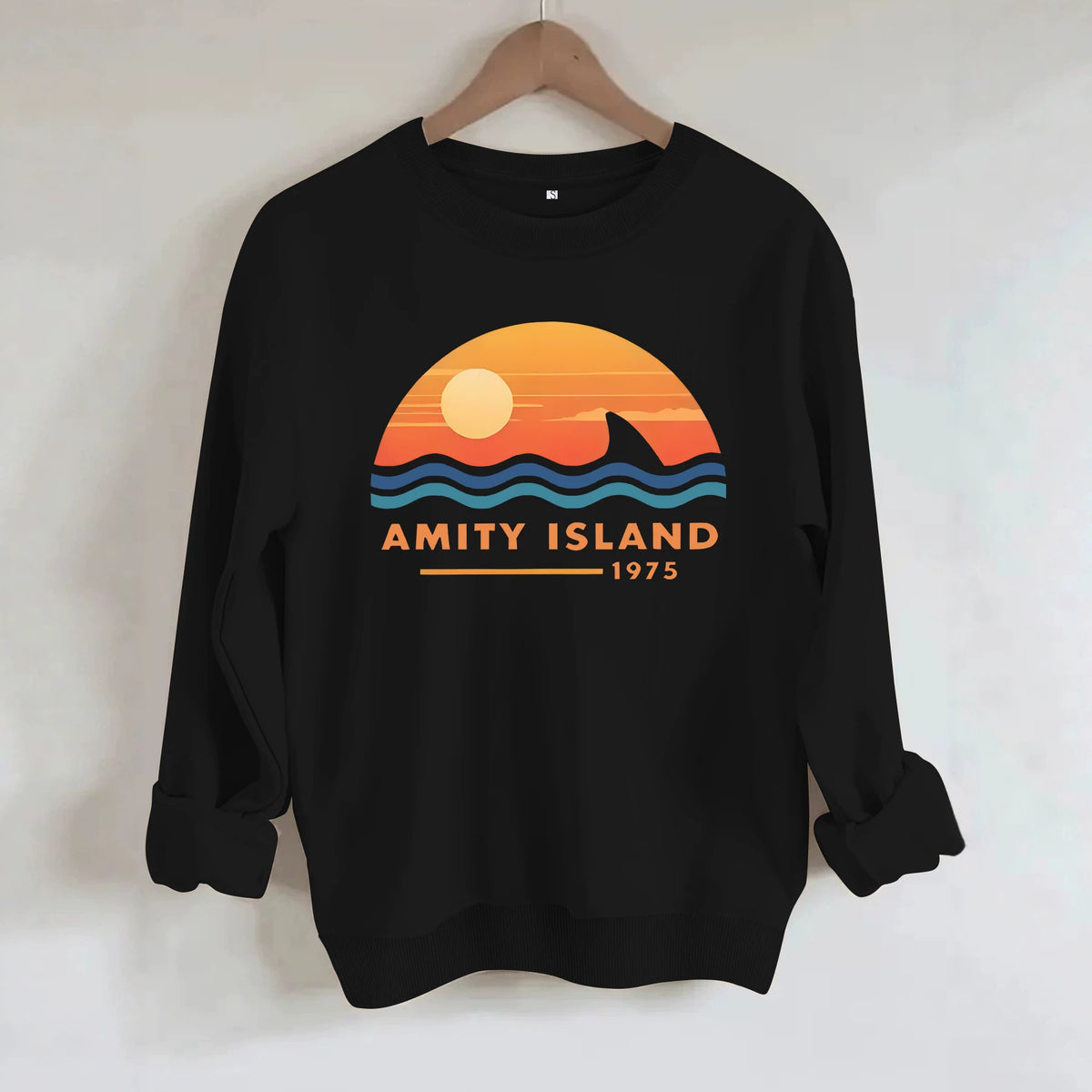 Amity Island Printed Loose Women's Velvet Hoodie