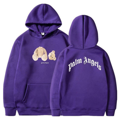 Bear Angels Decapitated Bear Teddy Bear Print Couple Hoodie