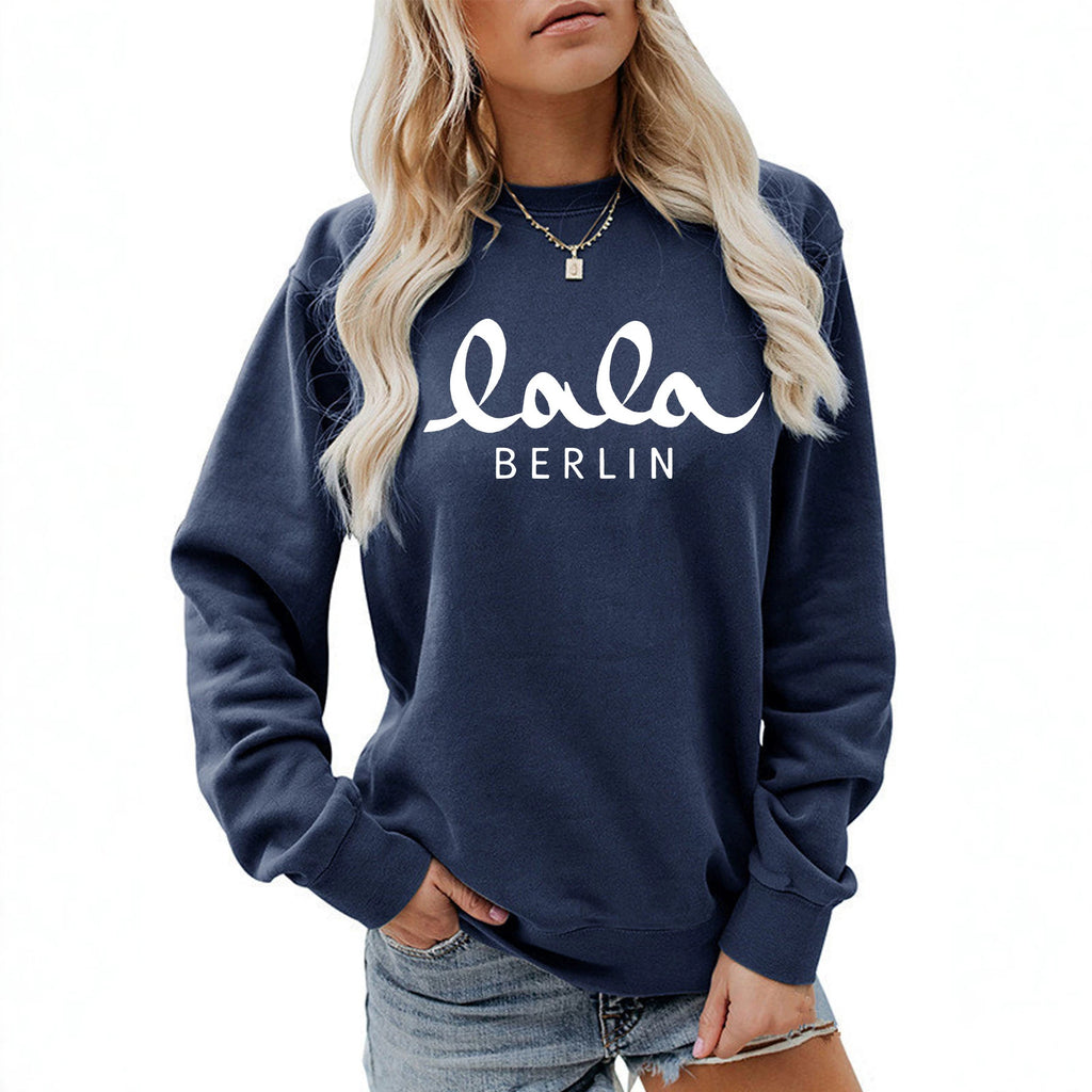 Loose velvet sweatshirt