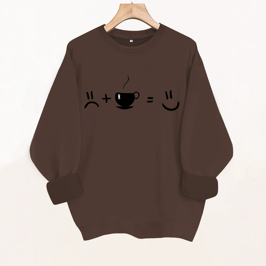 Round neck fleece hoodie