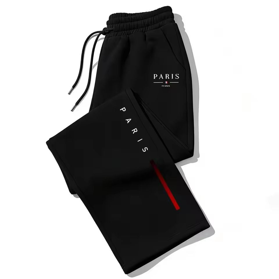 Dark Gothic Letter Print Loose Wide-leg Drawstring Unisex Sweatpants