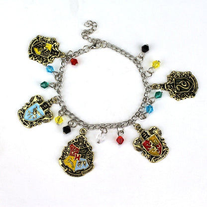 Harri Potter Combination Jewellery Silver Plated Charm Bead Bracelet