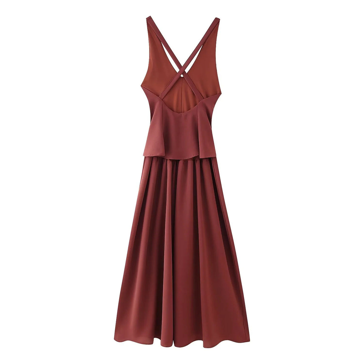 Women's Fashion Splicing Strapless Dress