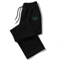 Dark Gothic Letter Print Loose Wide-leg Drawstring Unisex Sweatpants