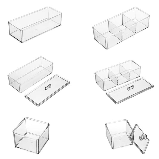 Cabinet Drawer Storage Compartment Cosmetic Lipstick Sorting Box Built-In Small Compartment Box Desktop Debris Classification