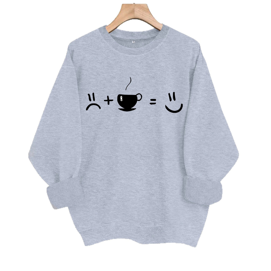 Round neck fleece hoodie