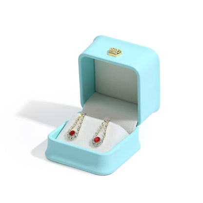 Elegant Jewellery Gift Box – PU Leather Earring Display Case