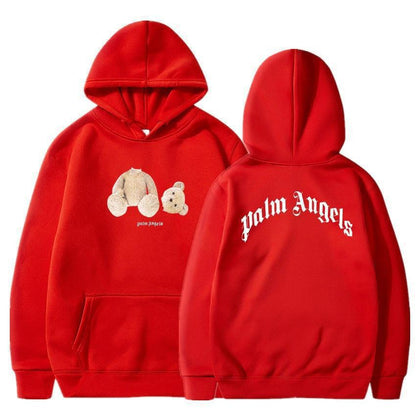 Bear Angels Decapitated Bear Teddy Bear Print Couple Hoodie