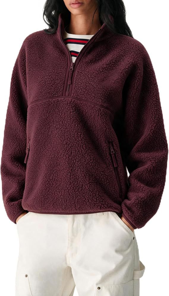 Women's Cosy Plush Sweatshirt – Soft Solid Colour Pullover