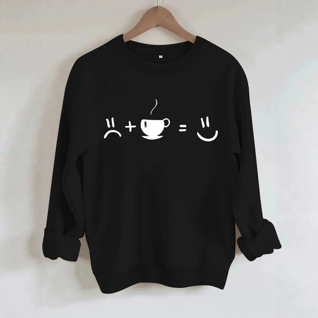 Round neck fleece hoodie