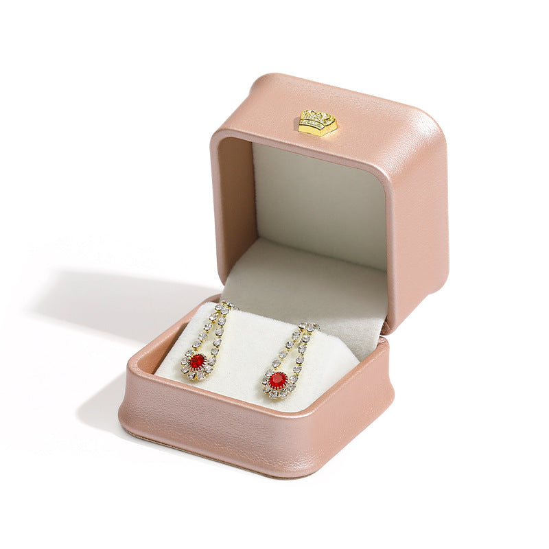 Elegant Jewellery Gift Box – PU Leather Earring Display Case