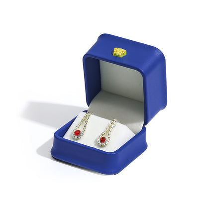 Elegant Jewellery Gift Box – PU Leather Earring Display Case
