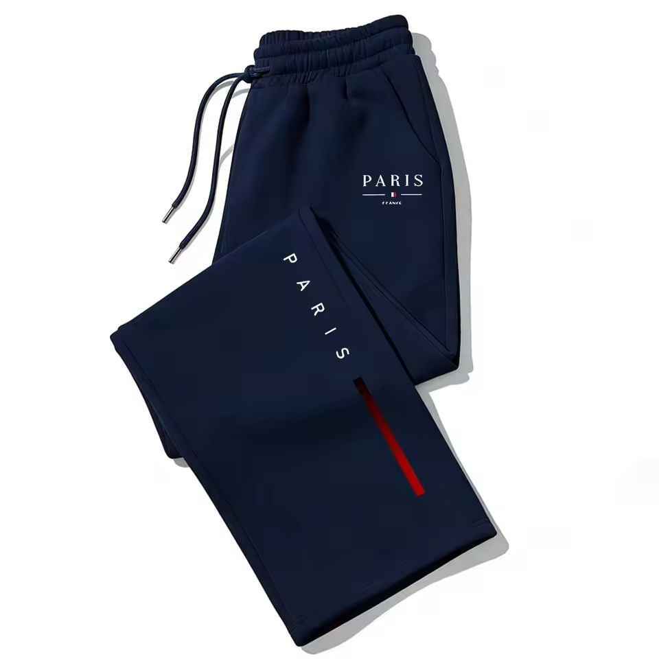 Dark Gothic Letter Print Loose Wide-leg Drawstring Unisex Sweatpants