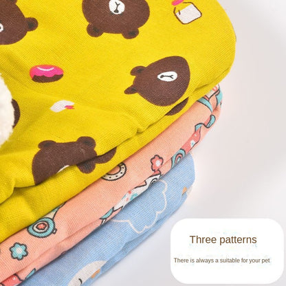 Semi-Enclosed Winter Warm Pet Bed with Tunnel for Cats and Dogs